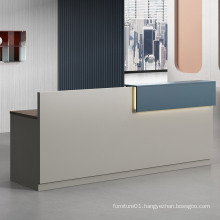 Customized Counter Design Beauty Salon SPA Furniture Reception Counter Table Company Reception Desk